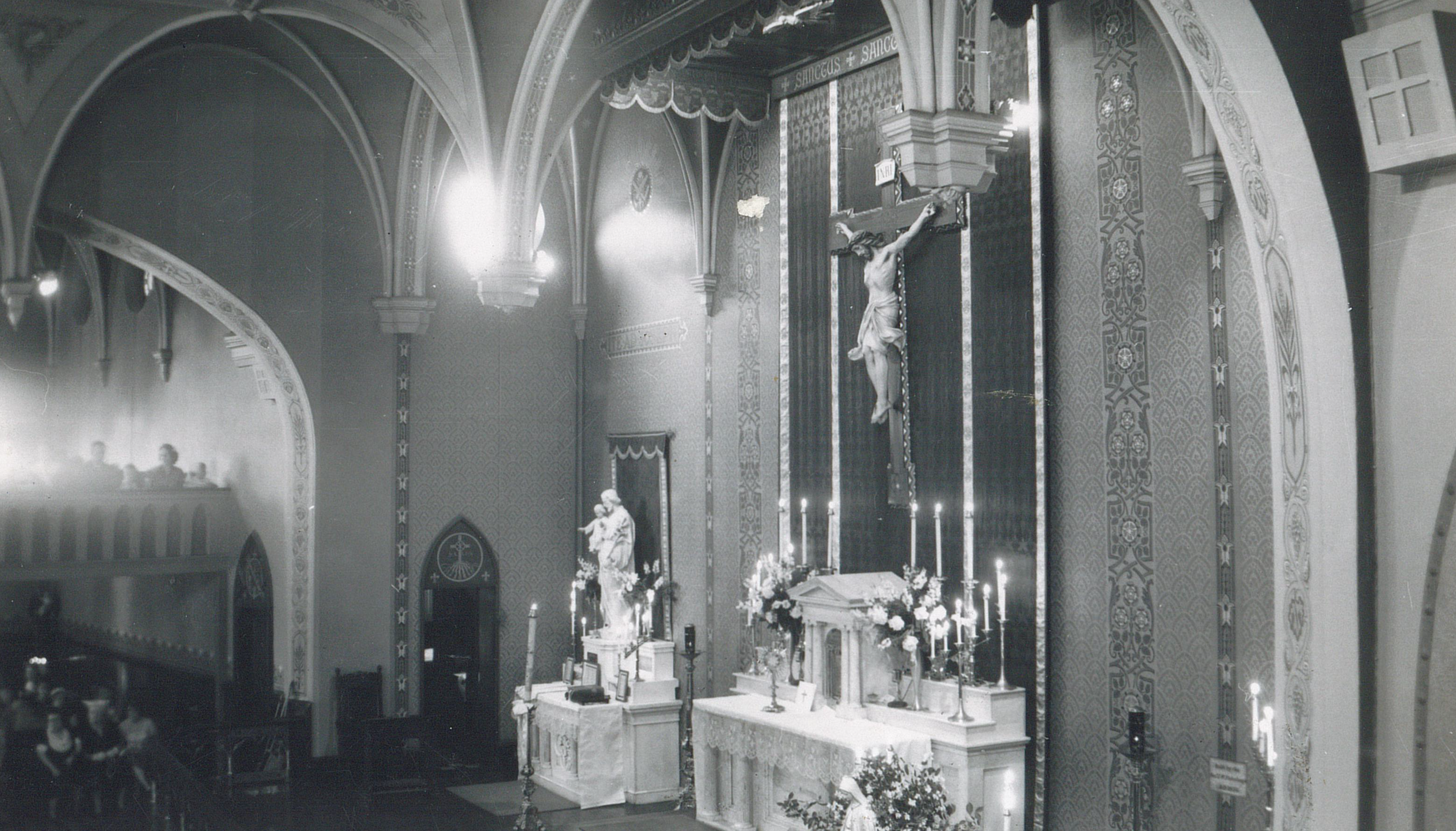 St. Mary basilica - interior 1953